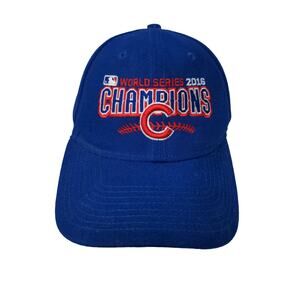 New Era 9Forty Strapback MLB 2016 World Series Champions Chicago Cubs Hat Blue
